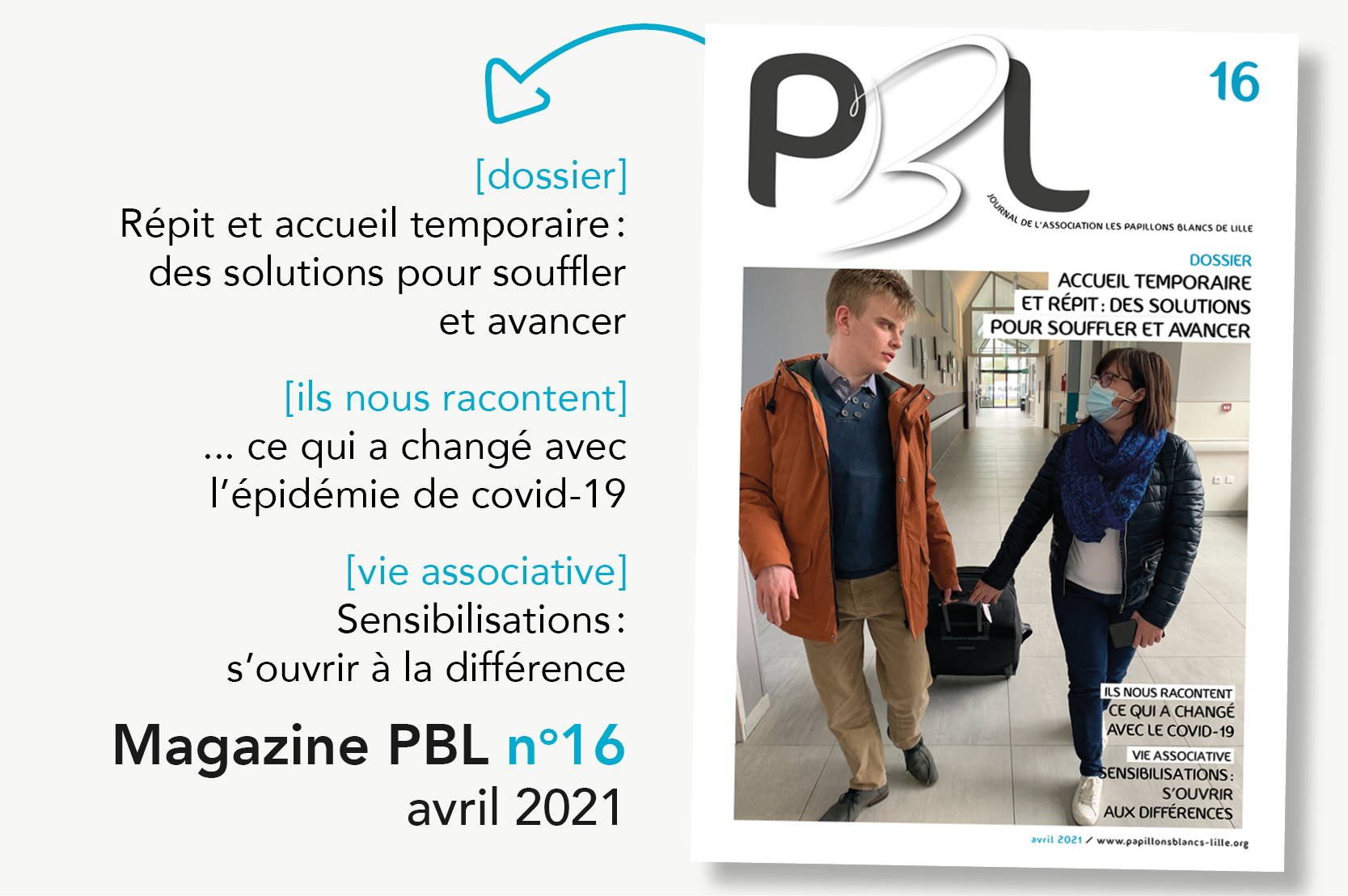 Les Papillons Blancs de Lille magazine répit accueil temporaire