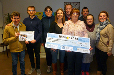 Remise de cheque Telethon 2017 Armentieres Les Papillons Blancs de Lille