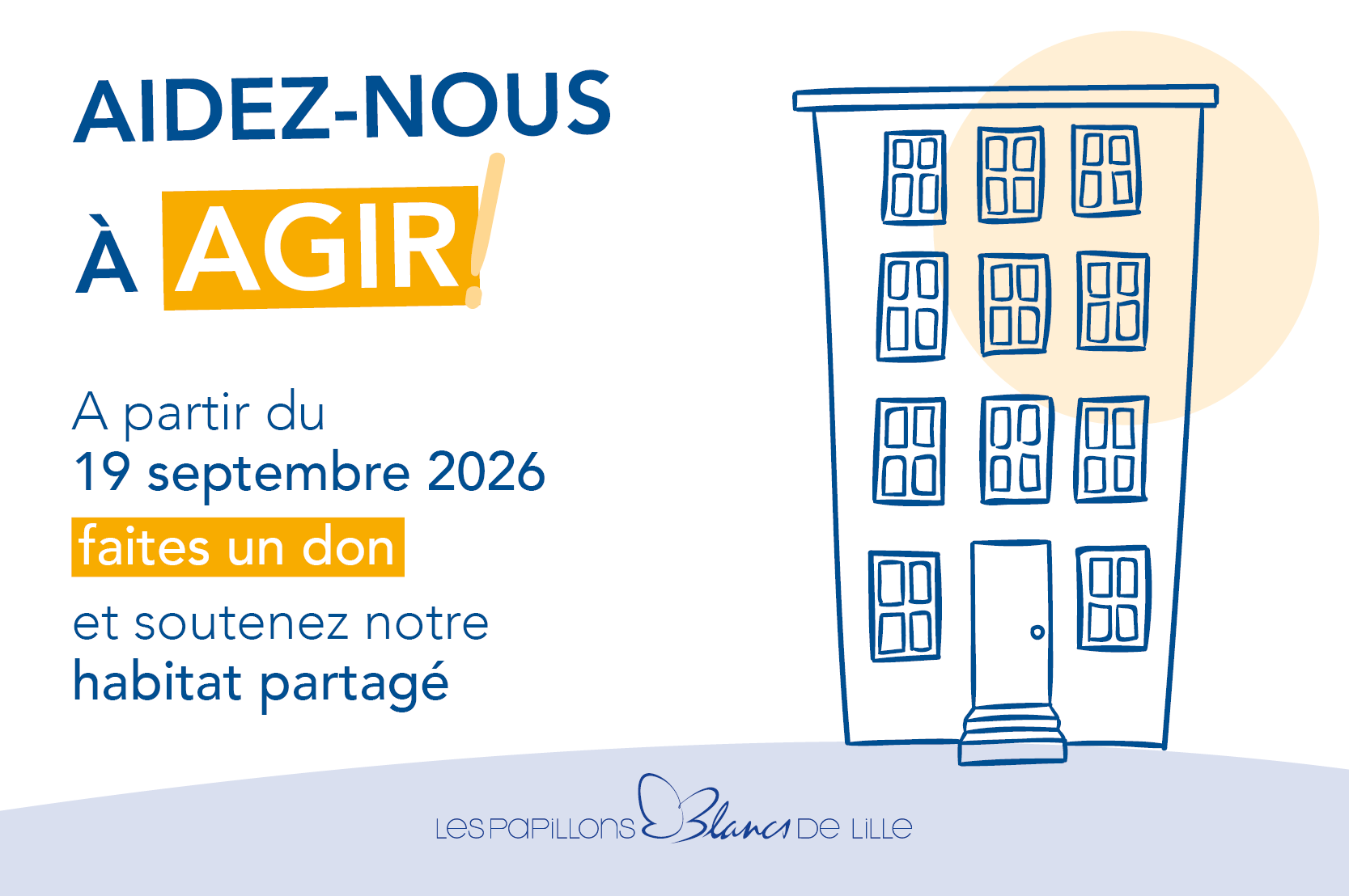 Les Papillons Blancs de Lille collecte 2026 habitat partagé