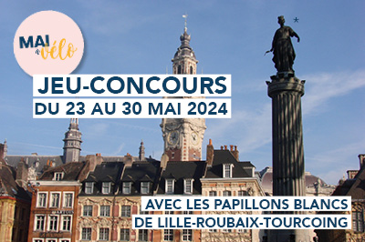 Jeu concours Mai à vélo Les Papillons Blancs de Lille Roubaix Tourcoing