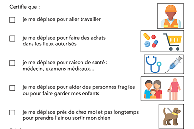 attestation de déplacement dérogatoire version simplifiée