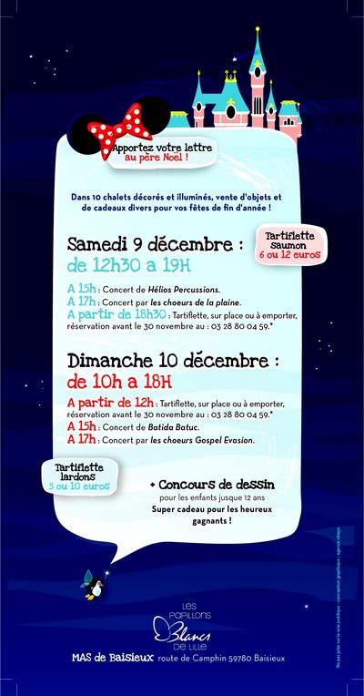 Marché de Noel horaires MAS 2017