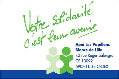 collecte Papillons Blancs de Lille septembre 2018